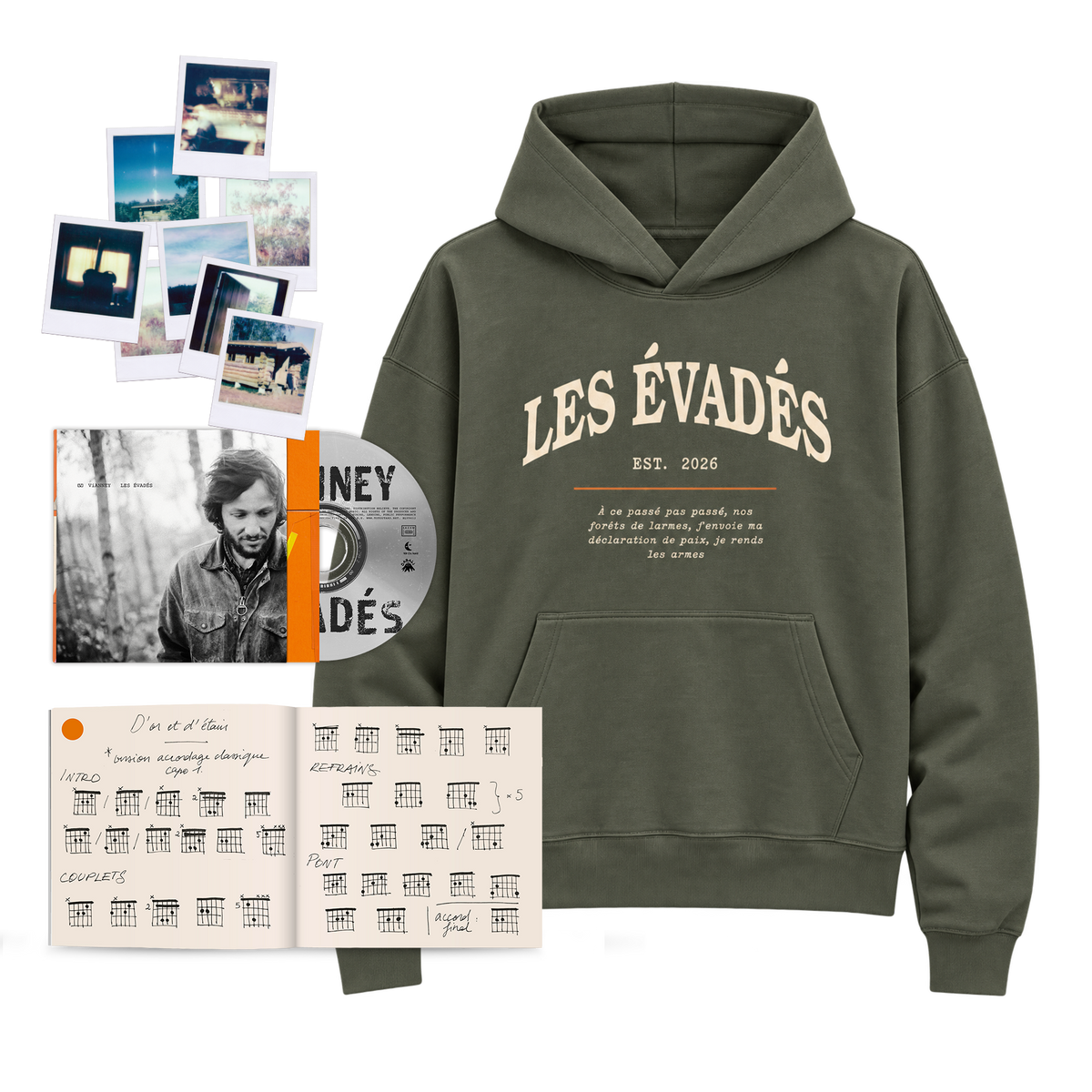 CD collector "Les évadés" + hoodie "Les évadés"