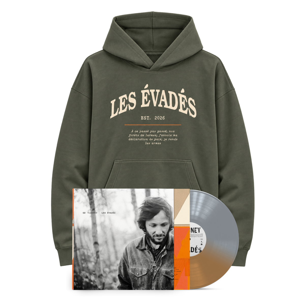 Vinyle collector "Les évadés" + hoodie "Les évadés"