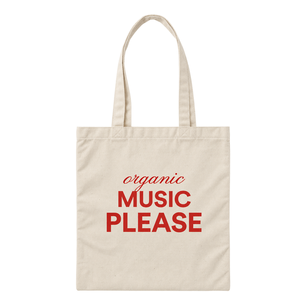 Tote-bag "Organic music please"