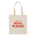 Tote-bag "Organic music please"